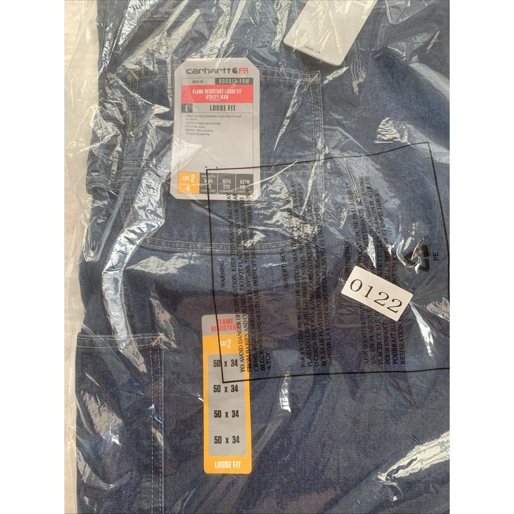 NWT Carhartt FR Utility Jeans Mens Flame Resistant Loose Fit 50x34